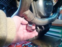 Graphit-Dichtungen am  Interferenz-Rohr