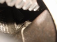 Nach dem Putzen nur noch ein paar kleine Tropfen Öl, das kommste schlecht rein