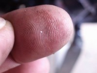 Die Späne habe ich mit einem Schwanenhalsmagnet rausgefischt